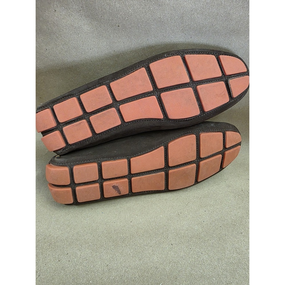 Saks Fifth Avenue (Sz 11 M) Horsebit Driving Loafer Men's Brown Nubuck - Picture 9 of 12